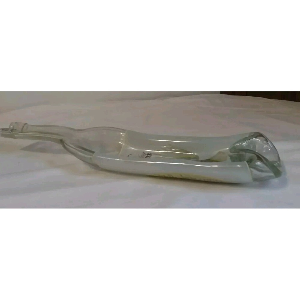 Melted Wine Bottle Trinket Snack Spoon Rest Ashtray Starling Castle‎ 13" x 4"